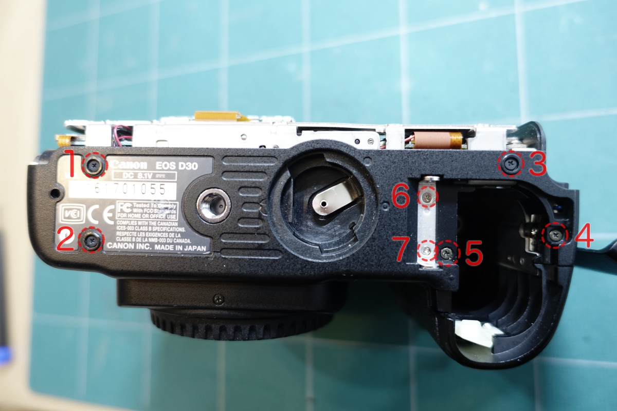 備忘録】EOS D60 ＆ D30 図解入り分解手順 | USEFUL FOR LIFE