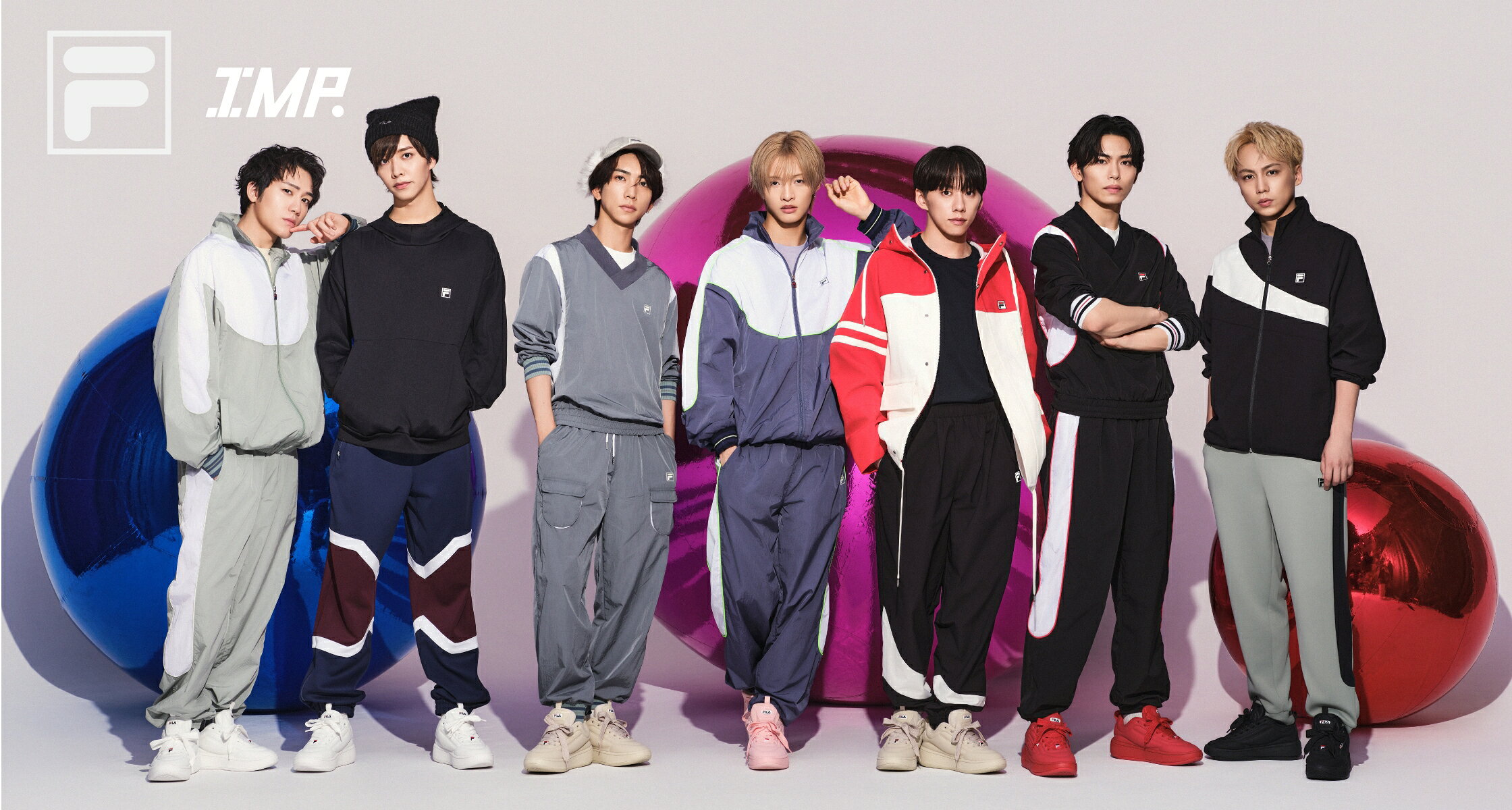 FILA新作スニーカーをIMP.が魅せる。ABCマート限定ビジュアル公開 - 推し楽