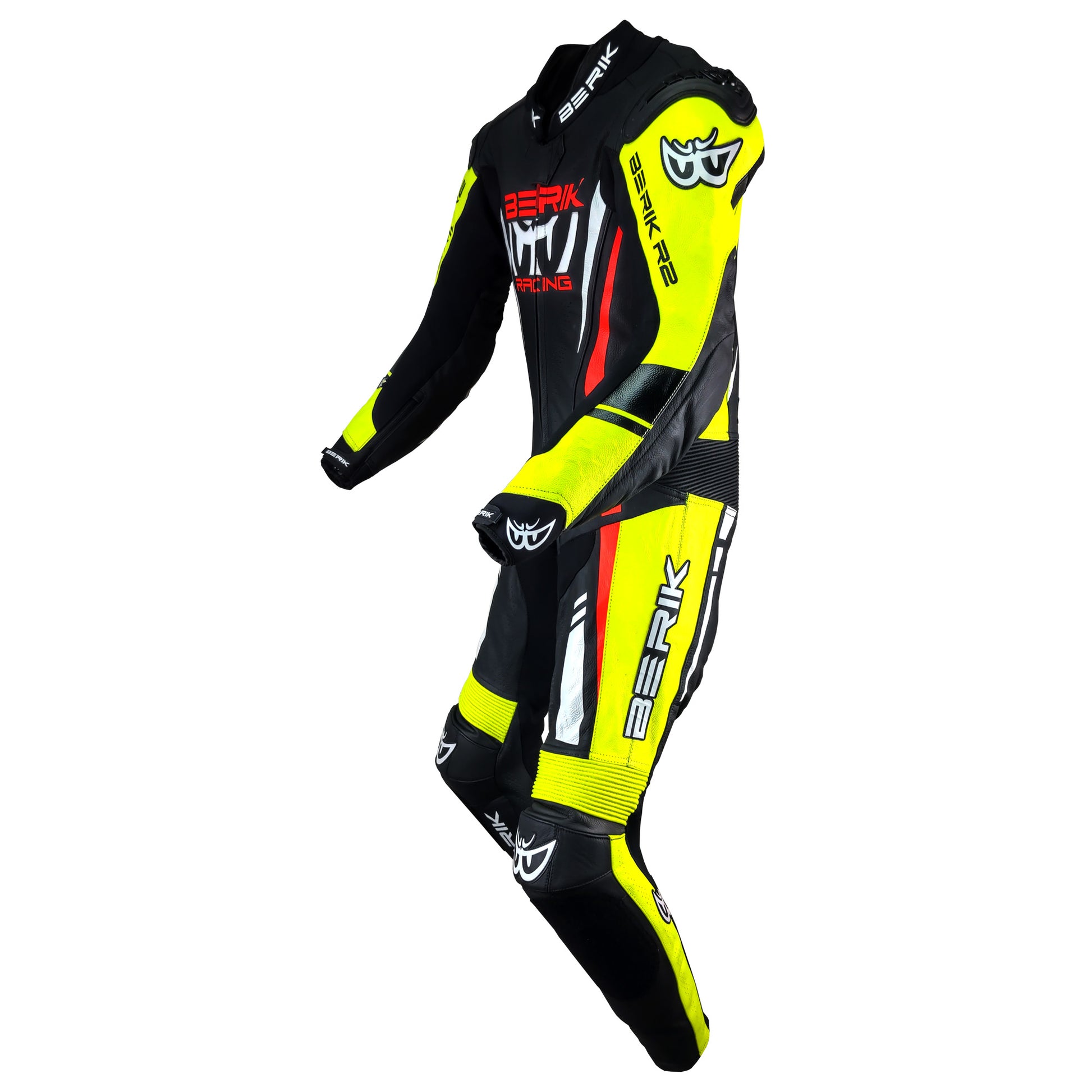 LS1-171334-N-BK BLACK/YELLOW/RED BERIK RACINGSUITS