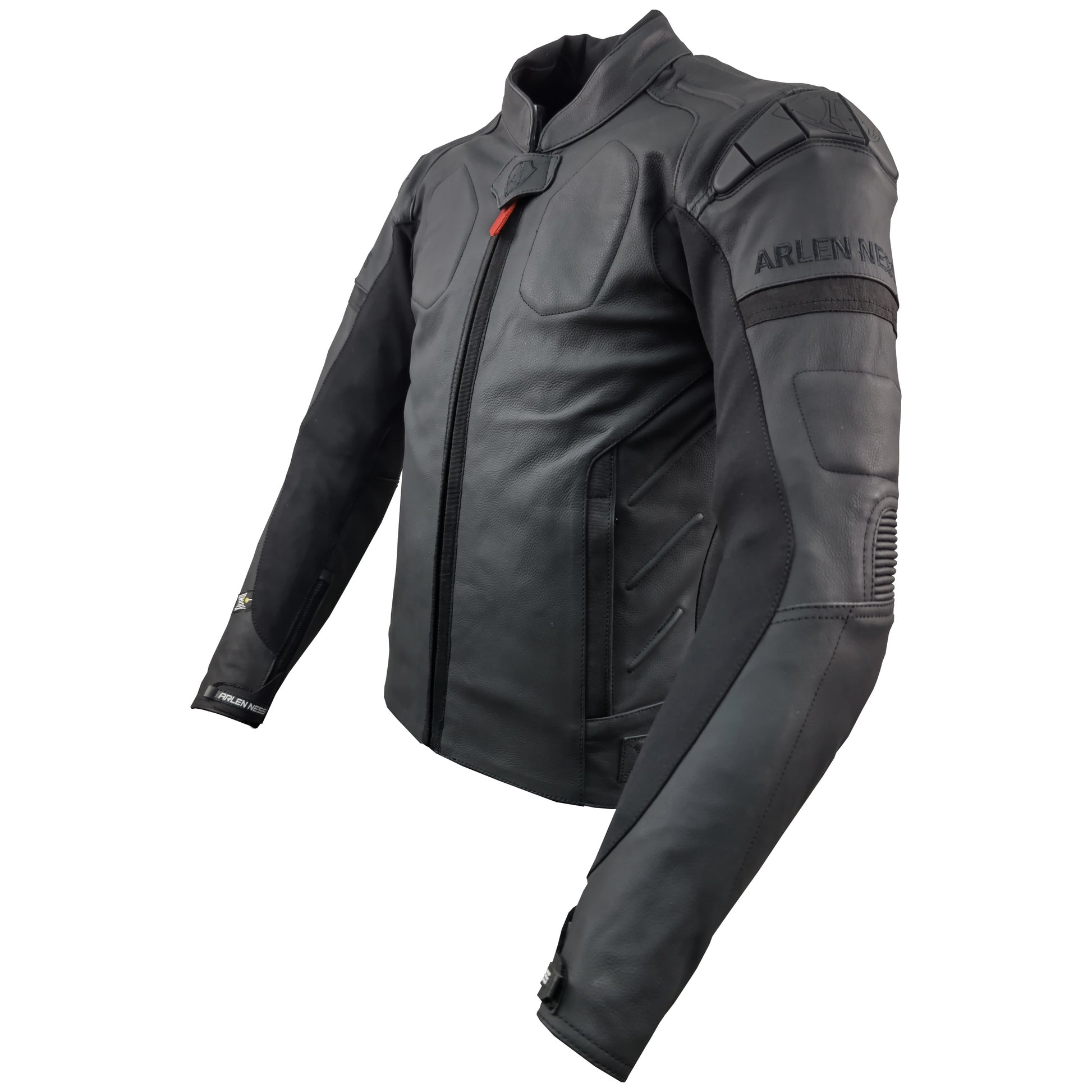 LJ-181312-AN BLACK ARLENNESS MESH LEATHER JACKET – BERIK