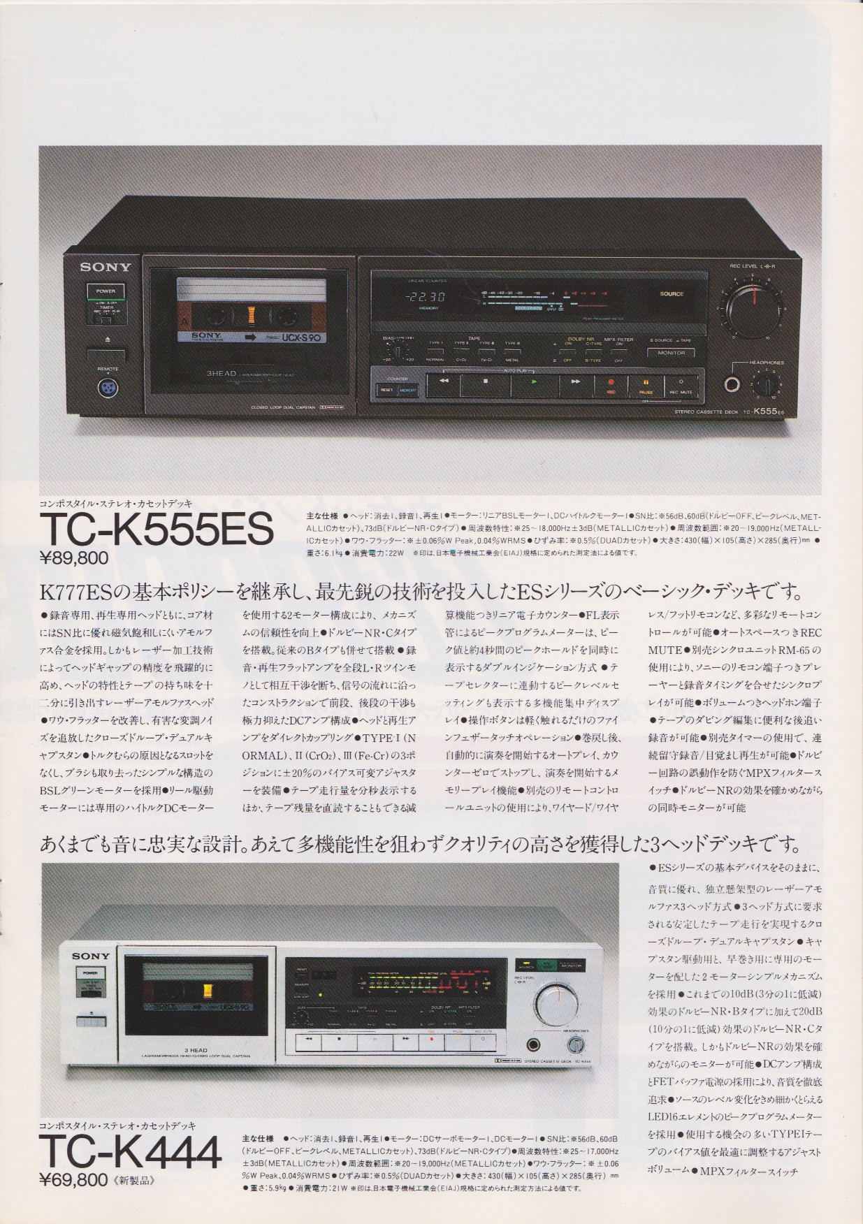 カセットデッキ 1983年1月 | ソニー坊やと呼ばれた男