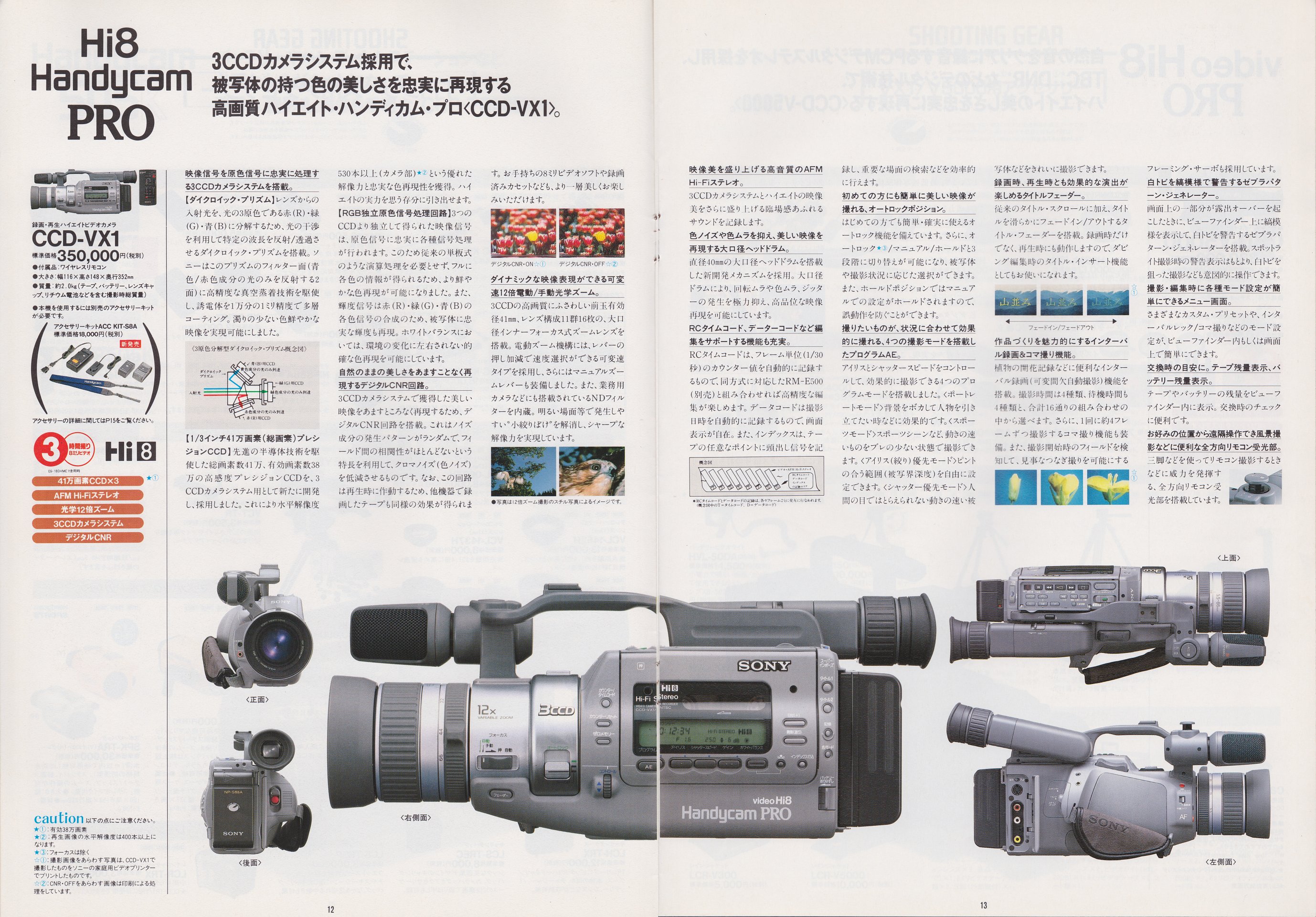 8ミリビデオカメラ / ビデオウォークマン 1993年6月 | ソニー坊やと