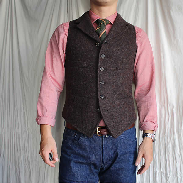 美品】 48 ナイジェルケーボン ウール マロリーベスト 25020753 美品