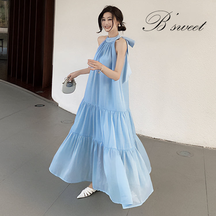 op5】ホルターネックティアードワンピース – ドレスショップ通販 DRESS