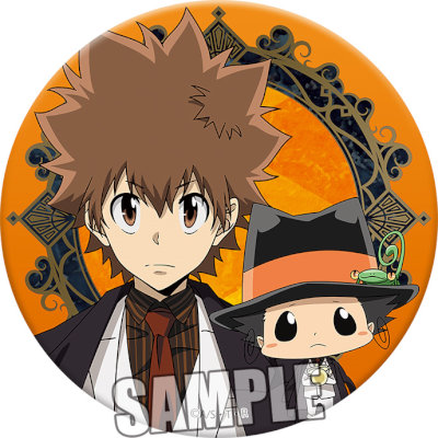 家庭教師ヒットマンREBORN! 缶バッジ 「ツナ&リボーン」フォーマルVer