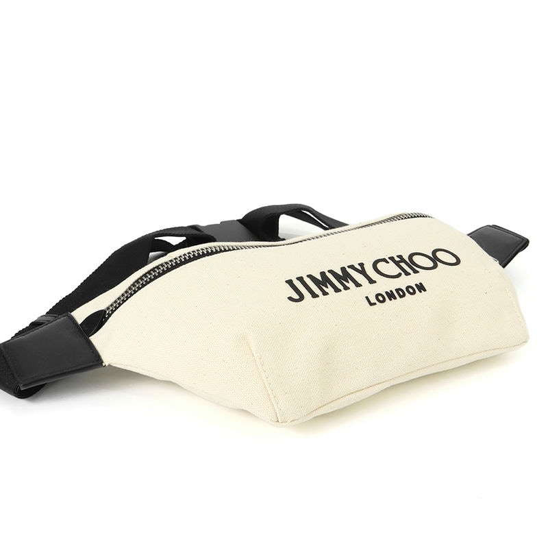 Brandol / JIMMY CHOO ジミーチュウ ボディバッグ キャンバス ウェスト