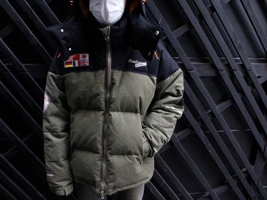 大陸と国旗。】READYMADE(レディメイド)からDOWN JACKET入荷
