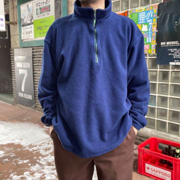 90s エディーバウアー EBTEK ハーフジップ フリース ジャケット XL