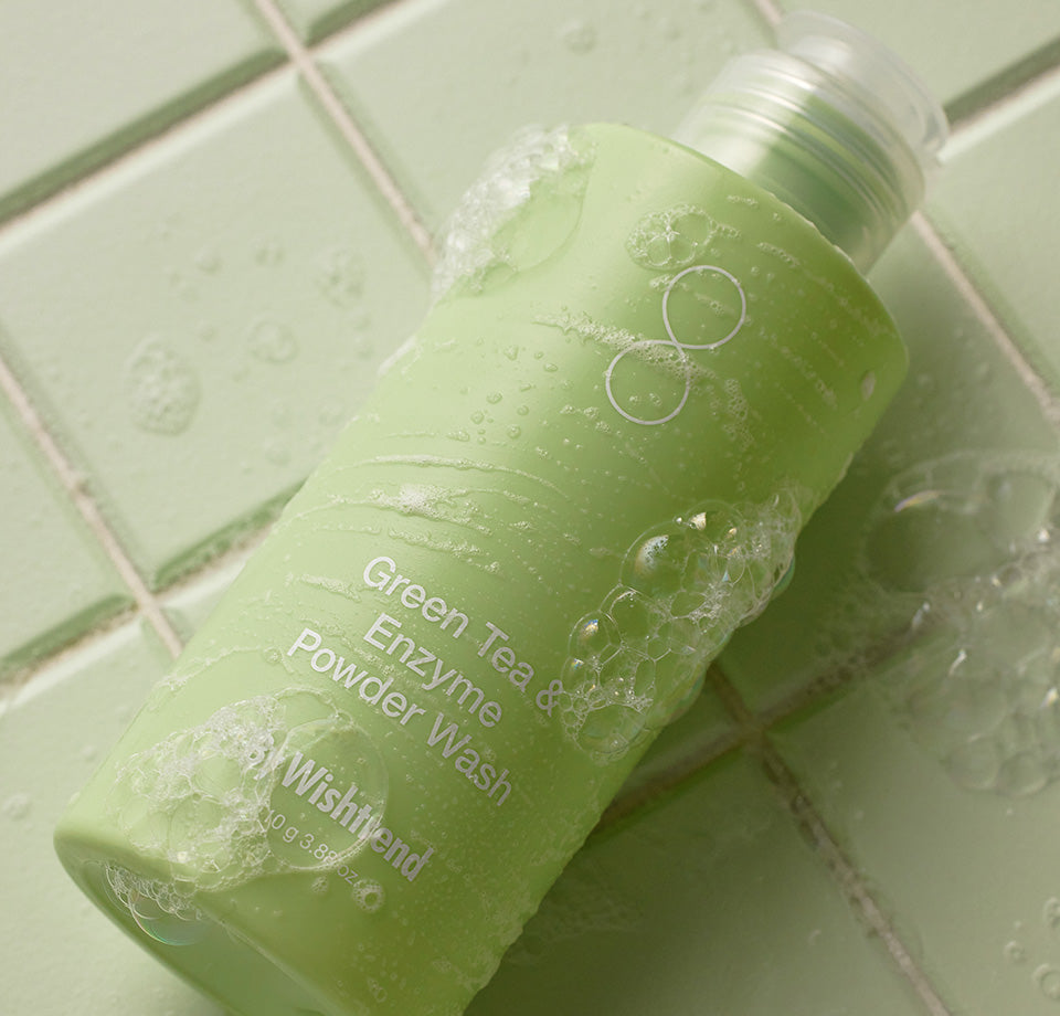 Green Tea & Enzyme Powder Wash l BY WISHTREND – ByWishtrend