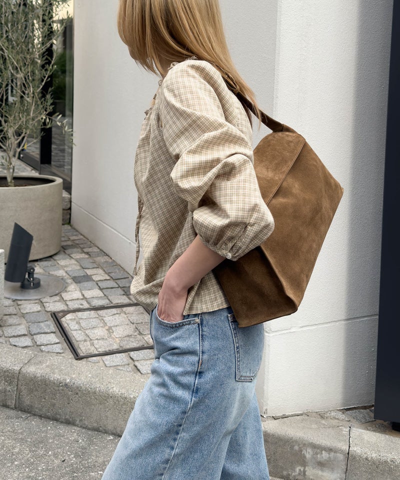 タイムセール10%OFF】diggityスウェードフラップショルダーバッグ