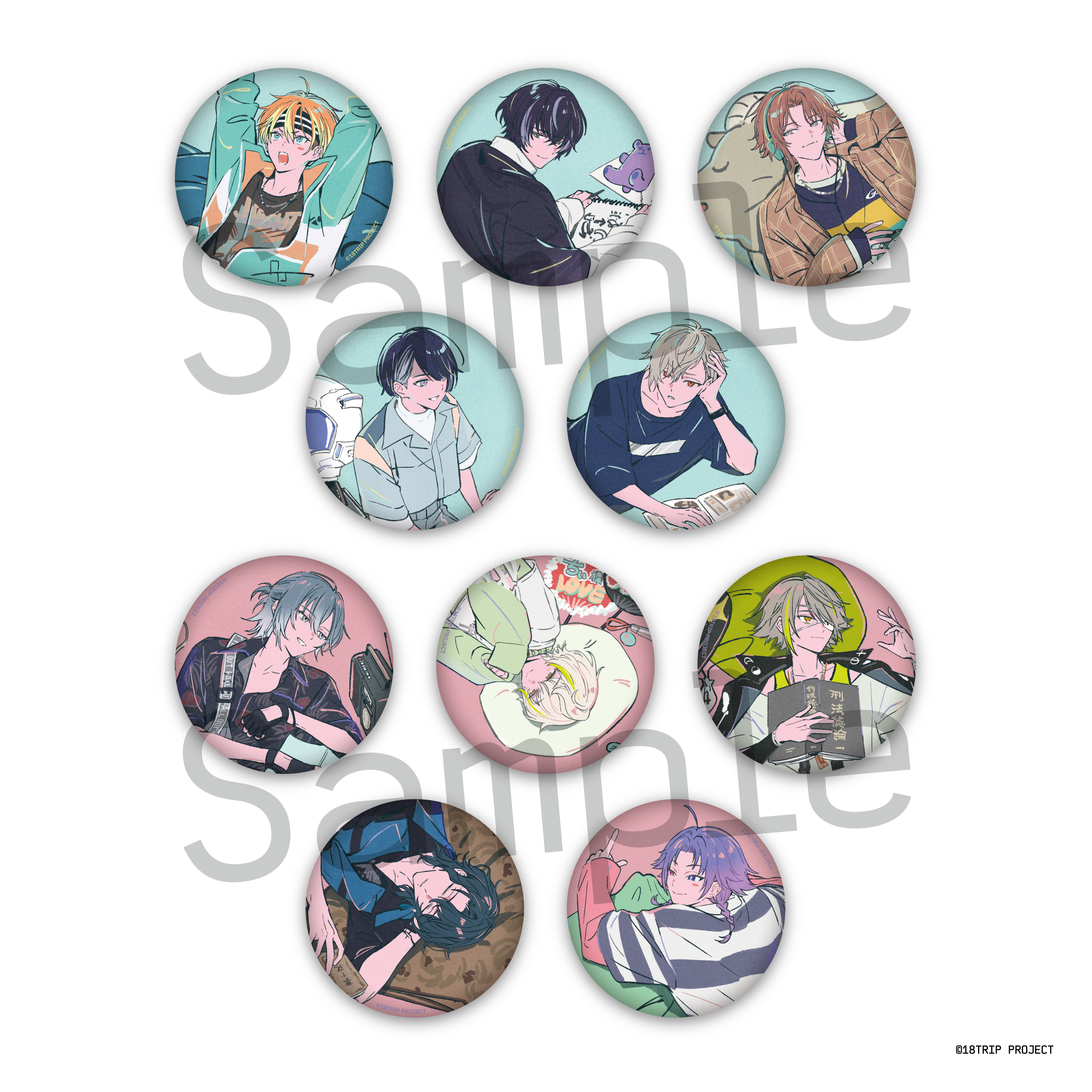 18TRIP HAMA Nice Trip 缶バッジコレクション（Day2・L4mps