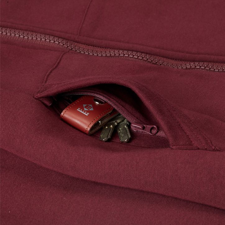 Dog Handler Winter Hoodie for Women, granate – CANIS CALLIDUS