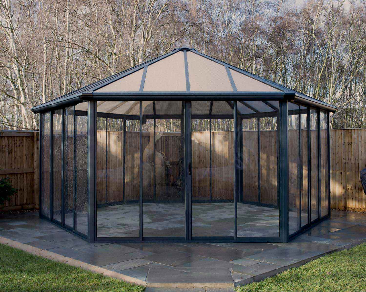 Garda 17 ft. x 20 ft. Enclosed Gazebo Kit | Canopia by Palram