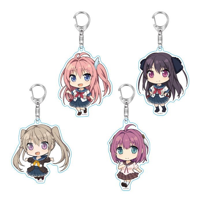 blue】水綿 アクリルキーホルダー まとめ売り blue】水綿 アクリル