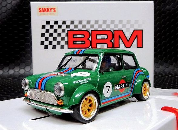BRM 1/24 ｽﾛｯﾄｶｰ 090-V◇MINI COOPER #7 MARTINI GREEN EDITION 1/24