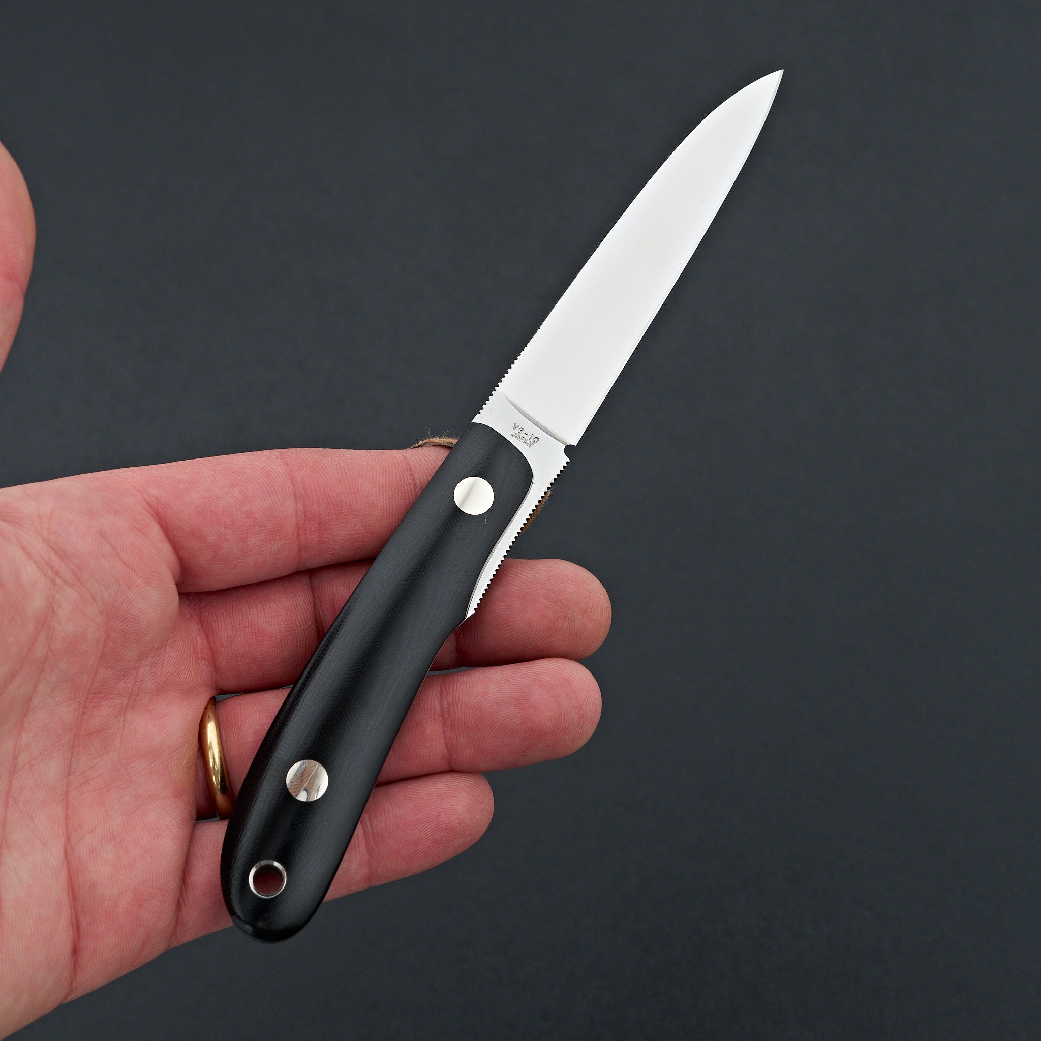 MOKI Banff Fixed Blade Linen Micarta Handle (Long)