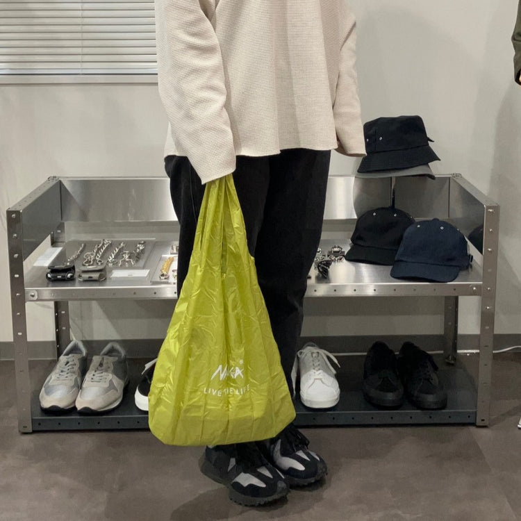 NANGA / POCKETABLE ECO BAG (LIVE THE LIFE)/ ナンガ ポケッタブル