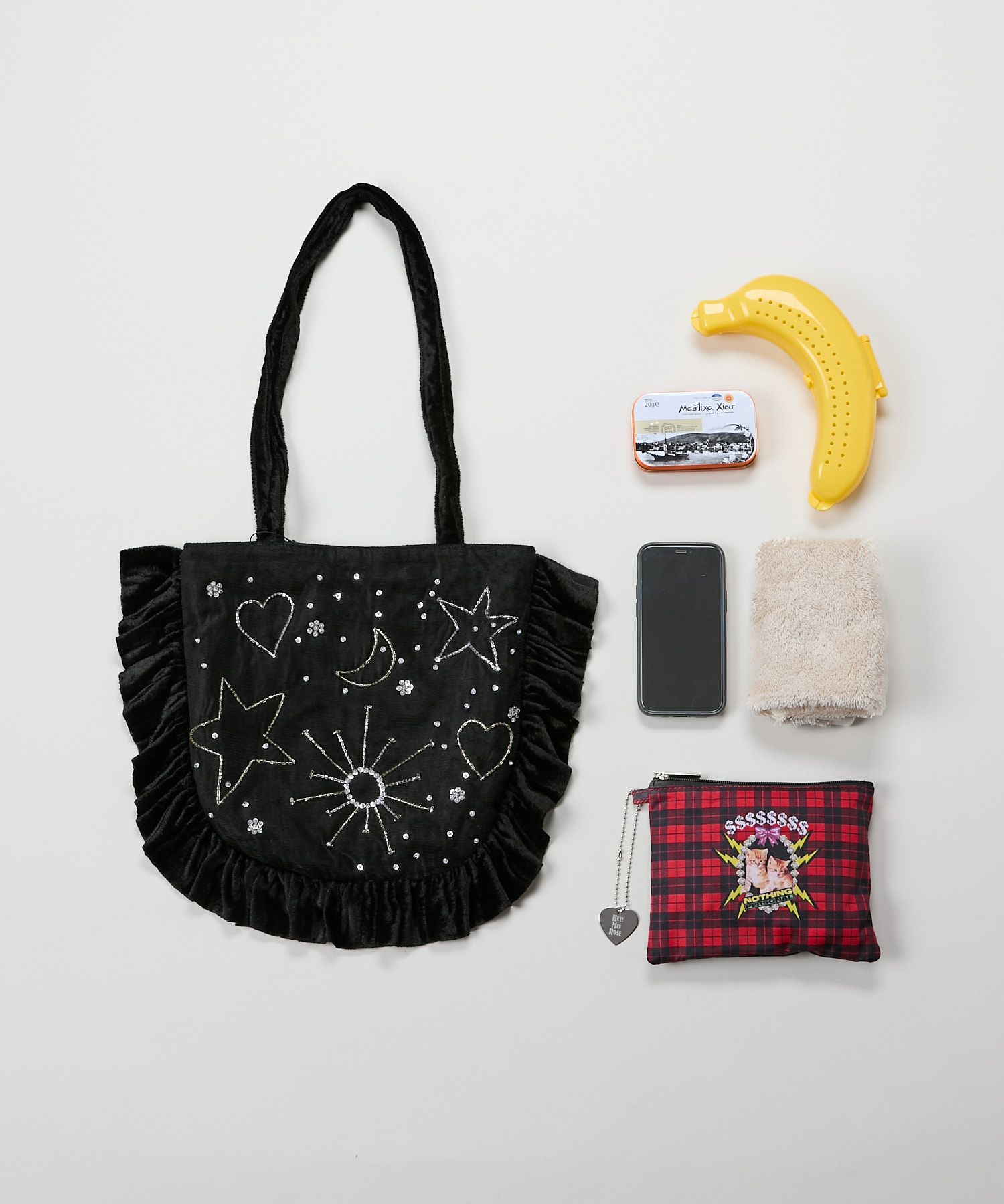 HEY! Mrs ROSE(ヘイ！ミセスローズ)Velvet Gyoza Tote | CASSELINI