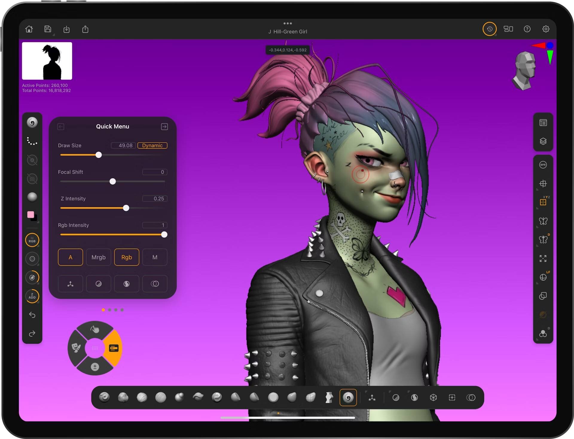 ZBrush for iPad」リリース！ iPadのタッチ機能とApple Pencilに最適化