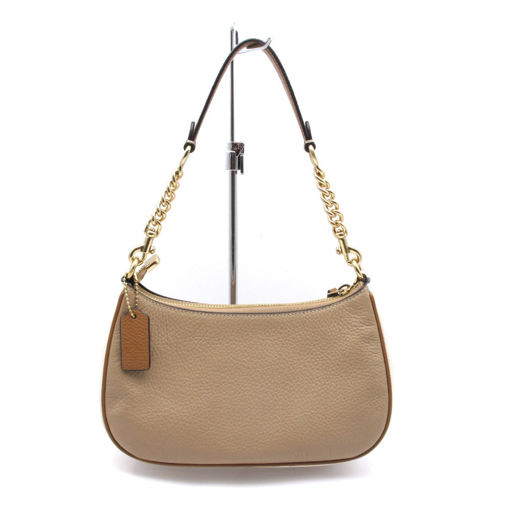 COACH コーチ テリ 2WAYショルダーバッグ カラーブロック ベージュ