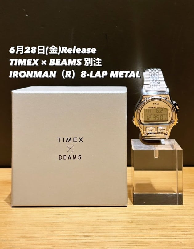 6/28(金)発売 TIMEX × BEAMS 別注 IRONMAN（R）8-LAP METAL