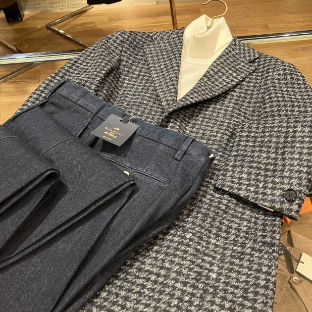 BEAMS F＞EASY ハウンドトゥースジャケット｜ビームス 立川｜BEAMS