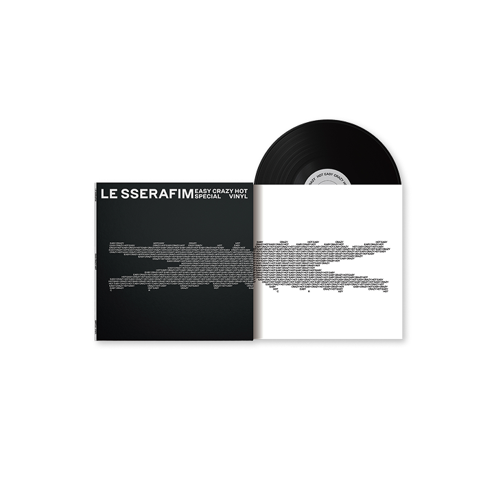 LE SSERAFIM | 'EASY-CRAZY-HOT' SPECIAL VINYL (CARBON BLACK)