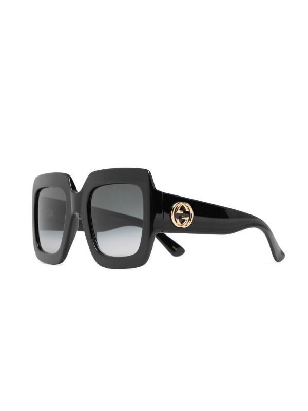 Gucci Eyewear GG オーバーサイズ サングラス | ブラック | FARFETCH JP