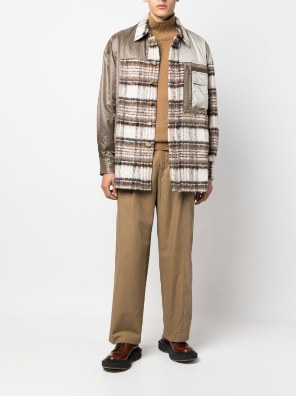 Feng Chen Wang PRINT PANELLED JACKET