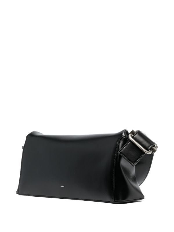 Osoi Folder Brot Leather Shoulder Bag | Black | FARFETCH