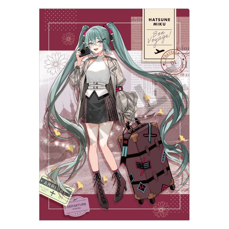 初音ミク_シングルクリアファイル レッド | 公式グッズ・公式