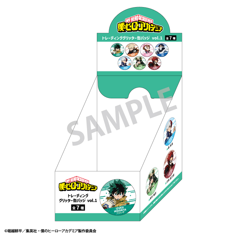 僕のヒーローアカデミア_トレーディンググリッター缶バッジvol.1/7期