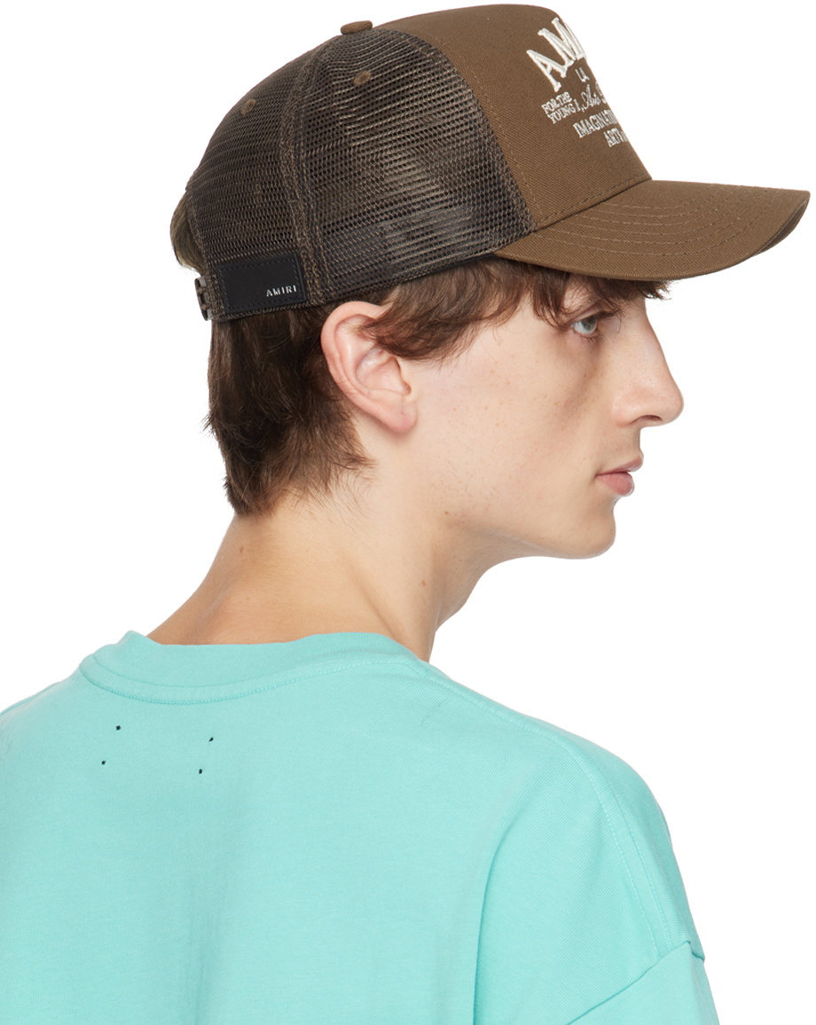 AMIRI Brown 'Arts District' Trucker Cap Amiri