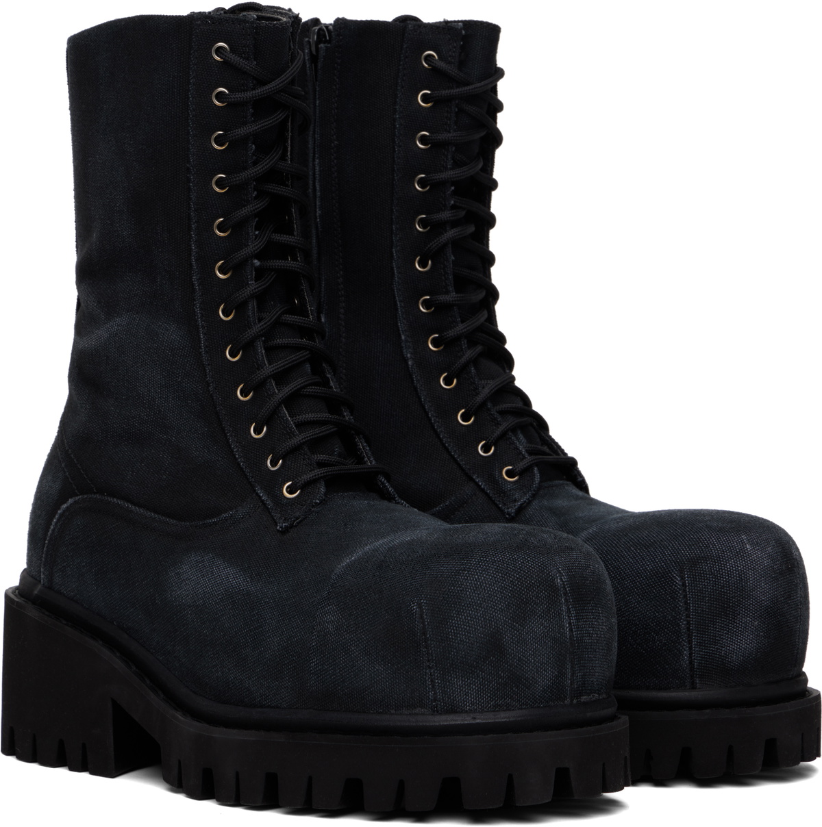 Balenciaga Black Stomper Boots Balenciaga