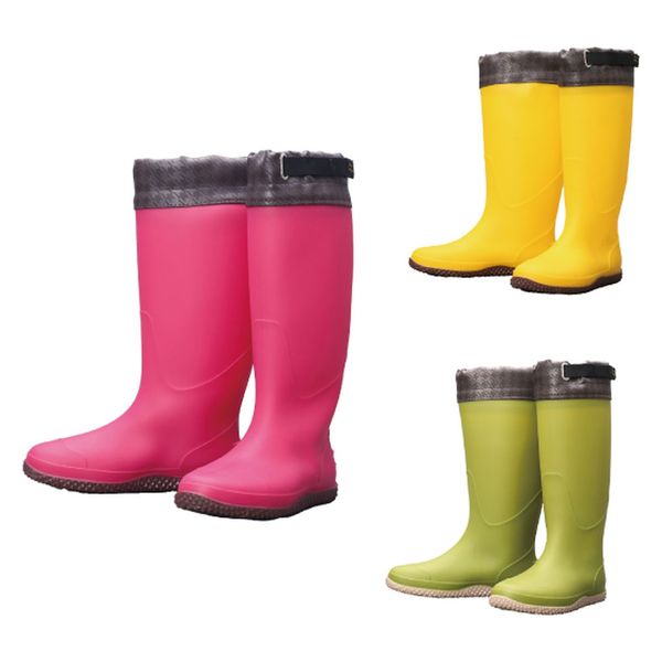 阪神素地 農業専用長靴ロング(京の農林女子モデル) ベリーピンク S