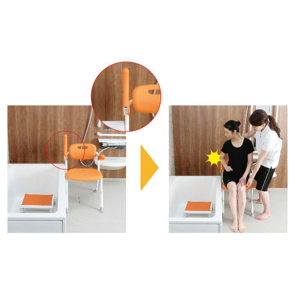 パナソニック エイジフリー シャワーチェア ユクリアミドルSP