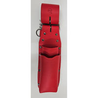 コヅチ work time 3連チェーン 板金鋏 つかみ箸差 床皮サック レッド