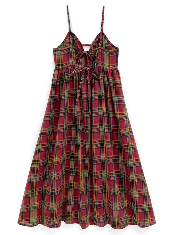 チェック柄フレアキャミワンピース[gc265] | レディースファッション