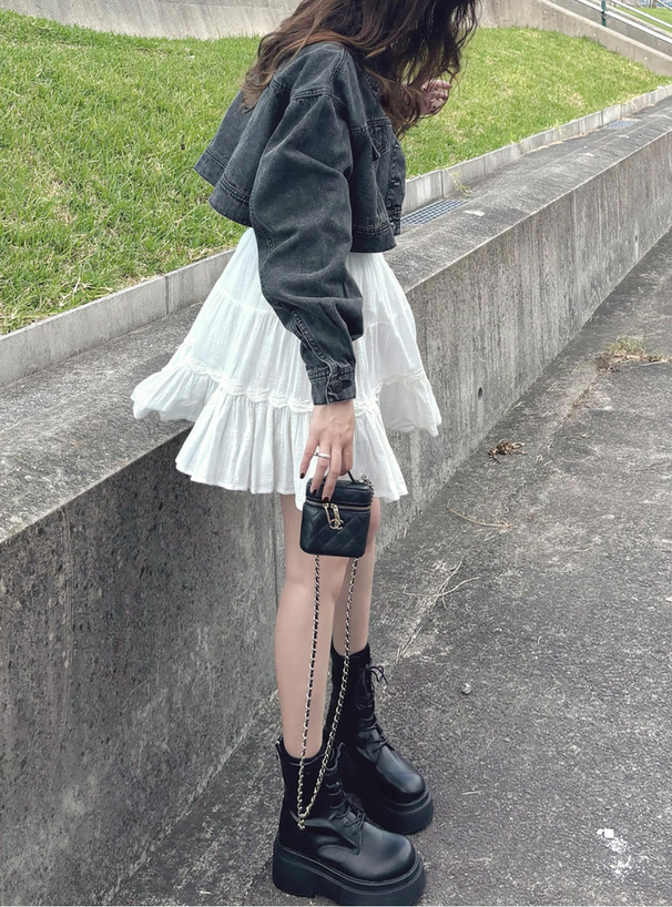 レースアップレザーショートブーツ[fa077] | レディースファッション