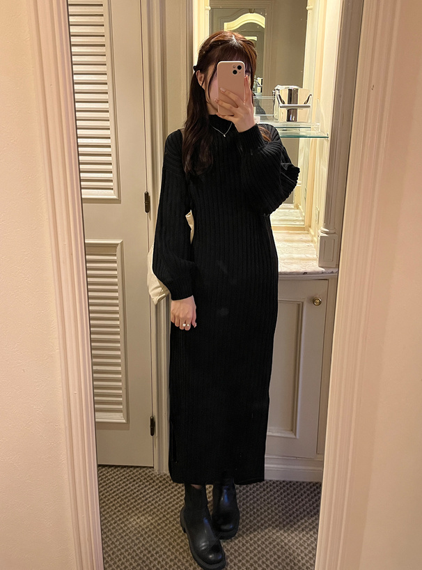 ハイネックニットワンピース[mb977] | レディースファッション通販の