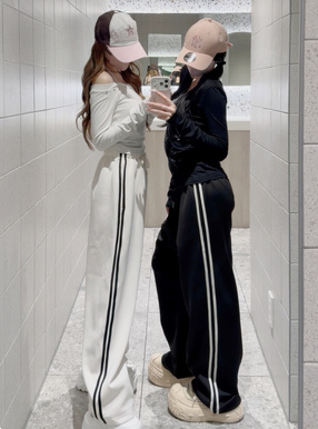 配色ライントラックパンツ[fo2097] | レディースファッション通販の