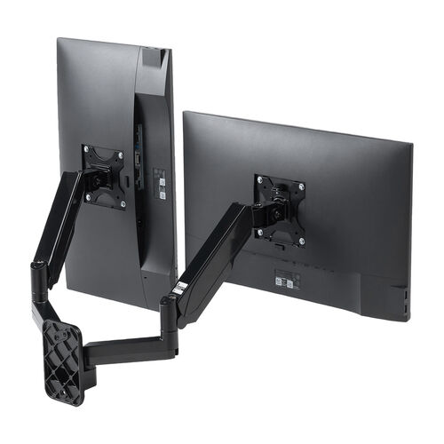 モニターアーム（デュアル・2画面・壁設置・ガス圧式・32インチ対応