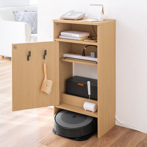 ロボット掃除機収納ボックス（自動ゴミ収集機能付き機種対応