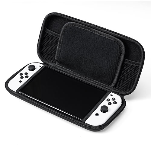 Nintendo Switch 有機ELモデル専用 セミハードケース ガラスフィルム
