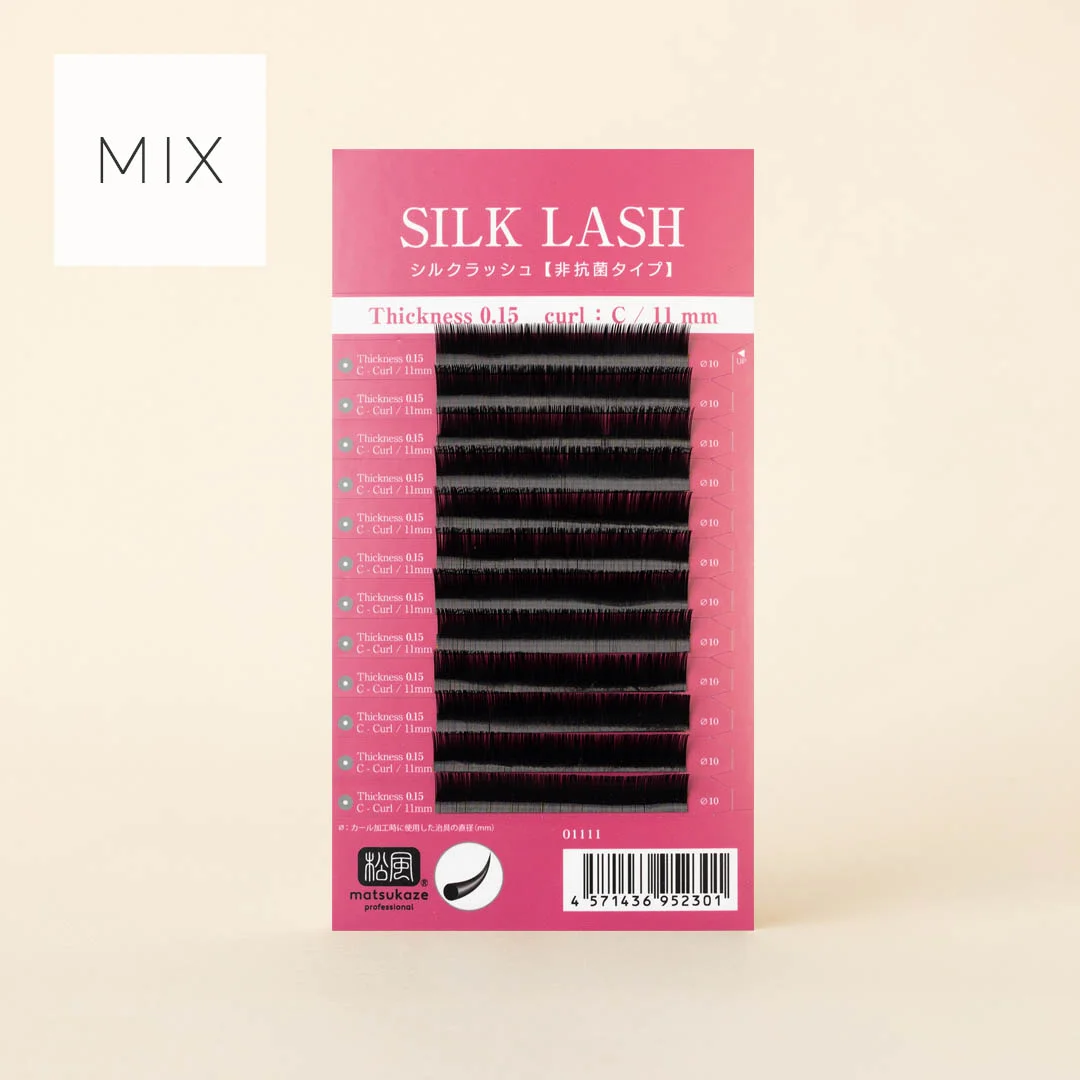 シルクセーブル【シートタイプ】長さMIXシート Jカール 0.15mm｜まつげ