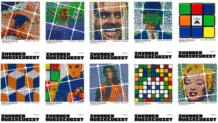 Invader | Rubikcubist Posters (Set of 10) | Buy & Sell | FairArt