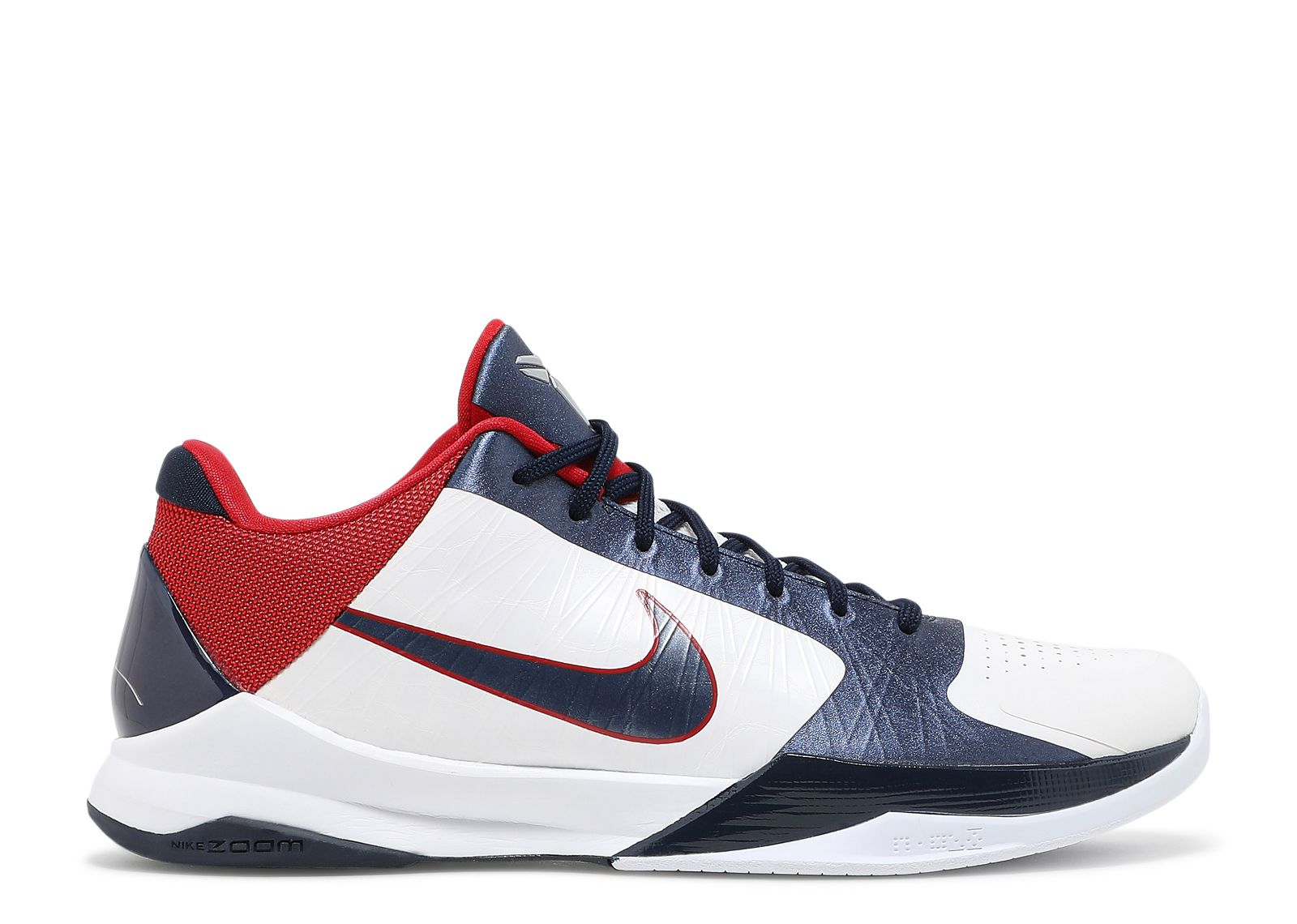 Zoom Kobe 5 'USA' - Nike - 386429 103 - white/obsidian/sport red