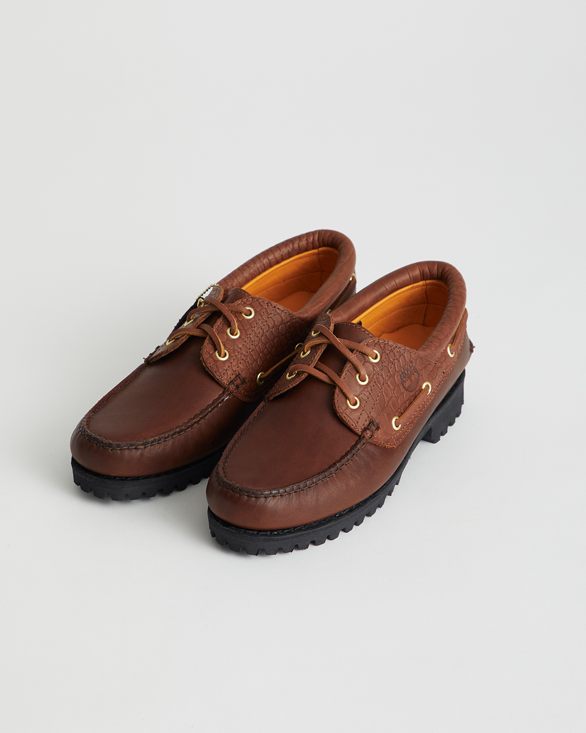 Timberland ティンバーランド レザーデッキシューズ ブラウン (US6