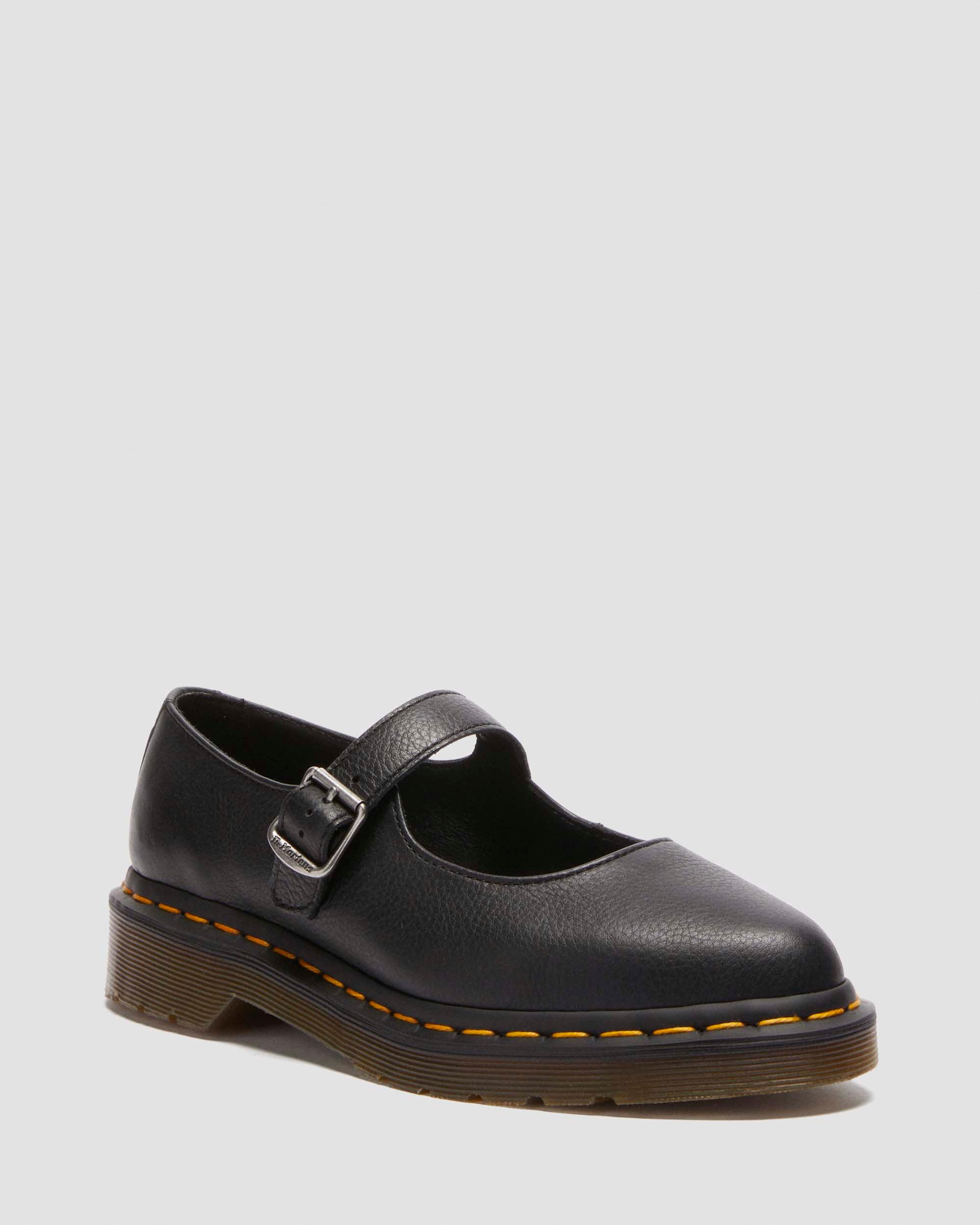 Elphie Virginia leather Mary Jane shoes in Black | Dr. Martens