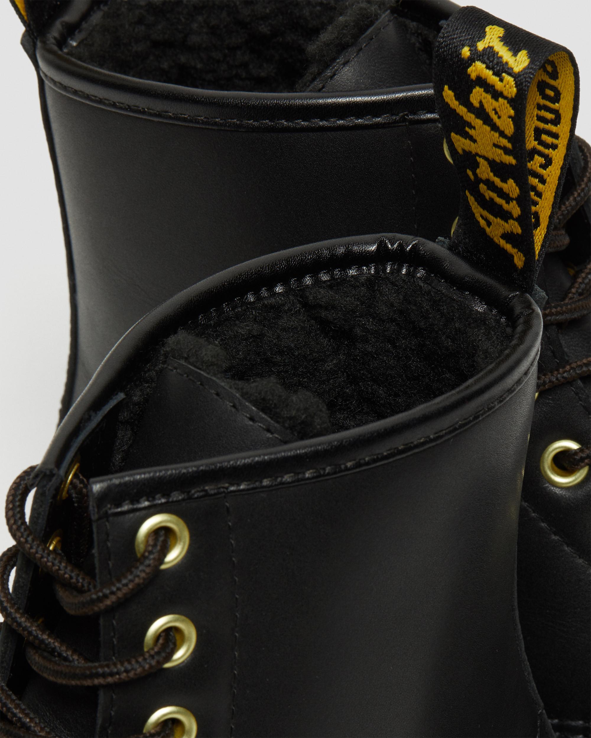 1460 DM's Wintergrip Leather Lace Up Boots in Black | Dr. Martens